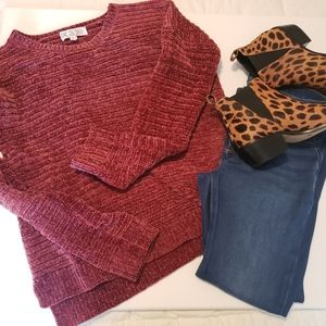 Chenille Sweater- Small